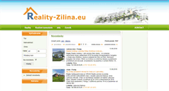 Desktop Screenshot of novostavby.reality-zilina.eu