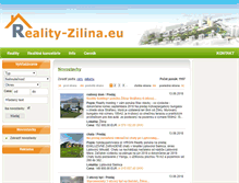 Tablet Screenshot of novostavby.reality-zilina.eu